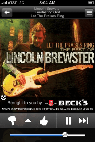 Lincoln Brewster on Pandora